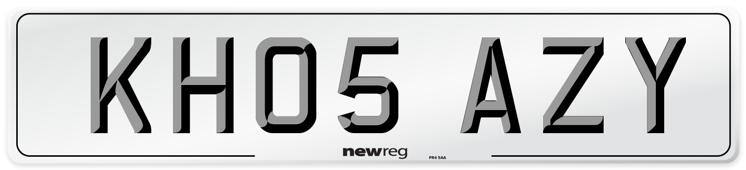 KH05 AZY Number Plate from New Reg